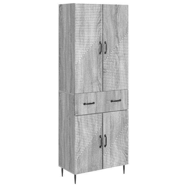vidaXL Sada skríň 2 pcs Sivý Sonoma 66 x 34,5 x 89,5 cm