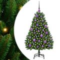 vidaXL Umelý Sklápací Vianočný Stromček Zelená 120 cm PVC a oceľ