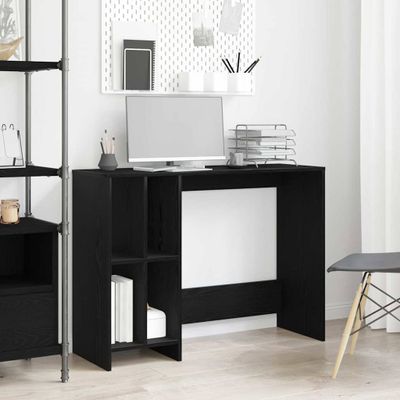 vidaXL Stôl s poličkou Čierny dub 102,5 x 35 x 75 cm Kompozitné drevo