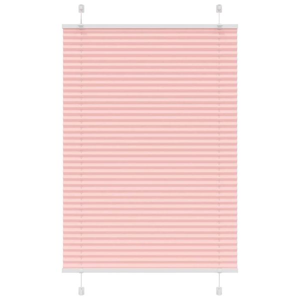 vidaXL plisovaná roleta ružová 90x150 cm Šírka látky 89,4 cm