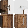 vidaXL Servírovacia skriňa FLORIN 55,5 x 29 x 100 cm Staré drevo