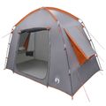 vidaXL Stan chata Šedá a oranžová 210 x 210 x 138 cm Polyester
