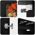 vidaXL Nástenný TV kabinet GENNEP 69 x 33 x 40 cm Čierny dub