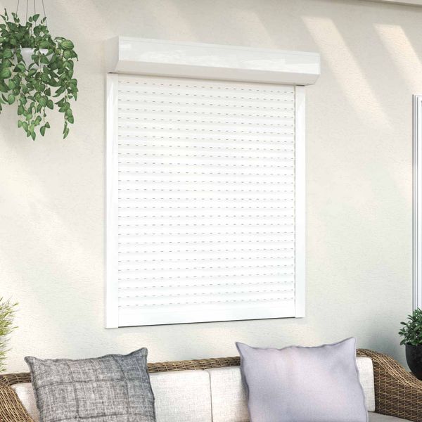 vidaXL Rolety Biely 100 x 130 cm Hliník a polyuretán