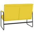vidaXL Lavička bledožltá 100x64x80 cm látka