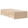 vidaXL Posteľ s knižnicou bez matraca 90x190 cm borovicový masív