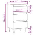 vidaXL Komoda lesklá biela 40x35x70 cm kompozitné drevo