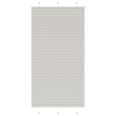 vidaXL plisovaná roleta svetlosivá 105x200 cm šírka látky 104,4 cm