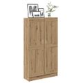 vidaXL Knižnica dub artisan 82,5x30,5x150 cm kompozitné drevo