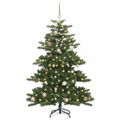 vidaXL Umelý Sklápací Vianočný Stromček Zelená 150 cm PVC a oceľ
