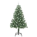 vidaXL Vianočný stromček Zelená 210 cm PVC