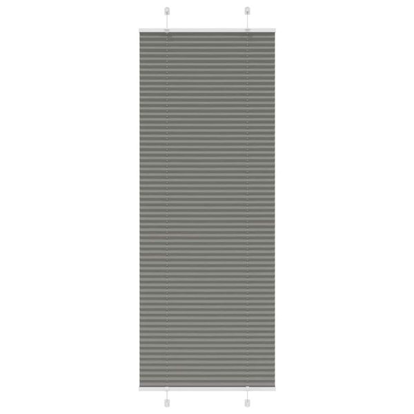 vidaXL plisovaná roleta antracitová 80x200 cm Šírka látky 79,4 cm