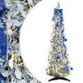 vidaXL Umelý vianočný stromček Biela 120 cm PVC