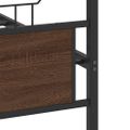 vidaXL Posteľný rám bez matraca hnedý dub 120x200 cm kompozitné drevo