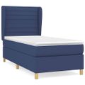 vidaXL Boxspring posteľ s matracom modrá 100x200 cm látka