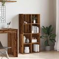 vidaXL knižnica Old Wood 66x30x130 cm Engineered Wood