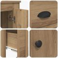 vidaXL Highboard Remeselný dub 60 x 35,5 x 103,5 cm Kompozitné drevo