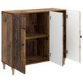 vidaXL Servírovacia skriňa Staré drevo 89 x 34,5 x 80 cm