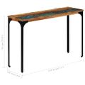 vidaXL Príručný stolík z recyklovaného dreva 120x35x76 cm