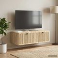 vidaXL Nástenná TV skrinka Dub sonoma 98 x 41 x 30 cm Kompozitné drevo