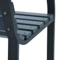 vidaXL Záhradná lavica šedá 112 cm masívna jedľa