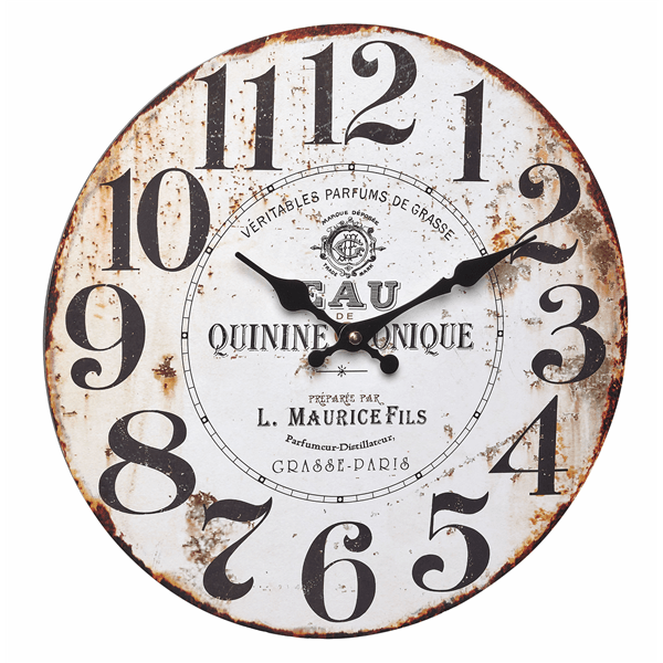 60.3045.10 TFA VINTAGE Quinine Tonique Analógové nástenné hodiny v retro štýle