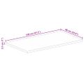 vidaXL Stolová doska 120x60x2,5 cm obdĺžnik masívny mangovník