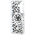 Puzdro Guess IML Leopard Print Triangle MagSafe pre Samsung Galaxy S26 čierna