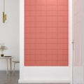 vidaXL Nástenné panely 12 ks ružové 30x15 cm zamat 0,54 m²