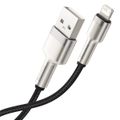 USB kábel pre Lightning Baseus Cafule, 2,4 A, 0,25 m (čierny)