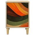 vidaXL Nočný stolík BONN 2 ks Dub sonoma 36 x 33 x 50 cm