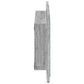 vidaXL LED kúpeľňové zrkadlo sivé sonoma 60x8,5x38 cm kompozitné drevo