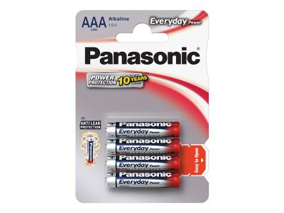 Batéria AAA (R03) alkalická PANASONIC Everyday Power 4ks / blister