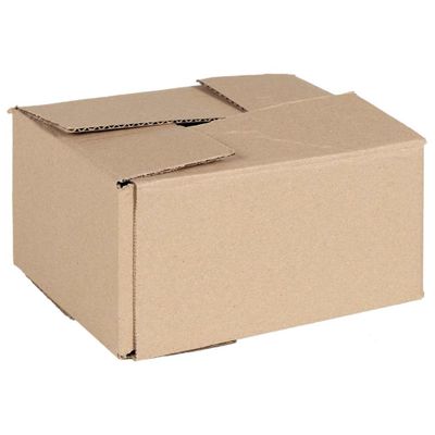 vidaXL Skladací box s úložiskom 50 pcs Prírodná 20 x 15 x 10 cm Kartón