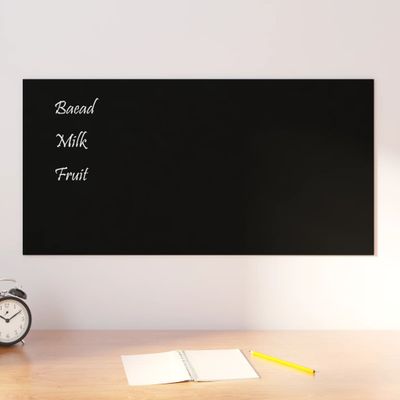 vidaXL Nástenná magnetická tabuľa čierna 80x40 cm tvrdené sklo