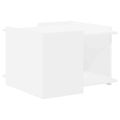 vidaXL Konferenčný stolík Biela 50,5 x 50 x 33 cm Kompozitné drevo