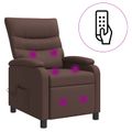 vidaXL Masážne relaxačné kreslo Hnedá Umelá koža