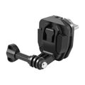 Motorcycle Windshield Mount Clip PULUZ  for Action Cameras (DJI Osmo Action 4, GoPro Hero 12, Insta360 Ace Pro / X4)(Black)