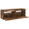 vidaXL TV skrinky 2 ks s LED, tmavý dub 60x35x40 cm