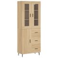 vidaXL Vysoká skrinka dub sonoma 69,5x34x180 cm spracované drevo