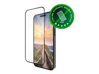 Ochrana obrazovky na mobilný telefón - sklo - farba rámu čierna - pre Apple iPhone 16