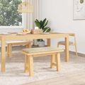 vidaXL Vankúš na lavičku Látka Krémová Hĺbka 35 cm