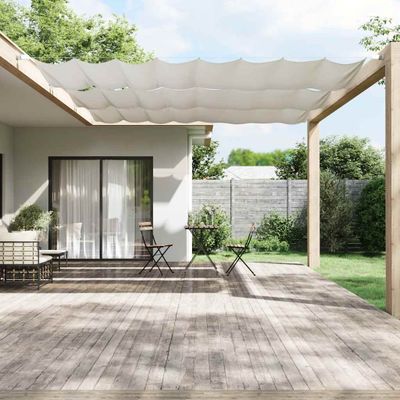 vidaXL Vertikálna markíza biela 140x420 cm oxfordská látka