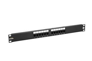 Solarix - 19" ISDN panel 25 x RJ45 čierny 1U