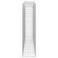 vidaXL Oblúkový gabionový kôš 7 ks 400x50x200/220cm pozinkované železo