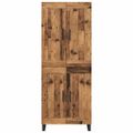 vidaXL Highboard 2 ks Staré drevo 69,5 x 34 x 180 cm