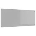 vidaXL Kuchynský obklad Svetlosivá 120 x 50 cm tvrdené sklo