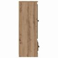 vidaXL Highboard 3 ks Remeselný dub 132 x 35,5 x 103,5 cm