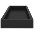 vidaXL Terasové nástenné police 2 ks čierne 60x15x4 cm MDF