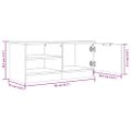 vidaXL TV skrinky 2 ks sivý dub sonoma 80x35x36,5 cm spracované drevo